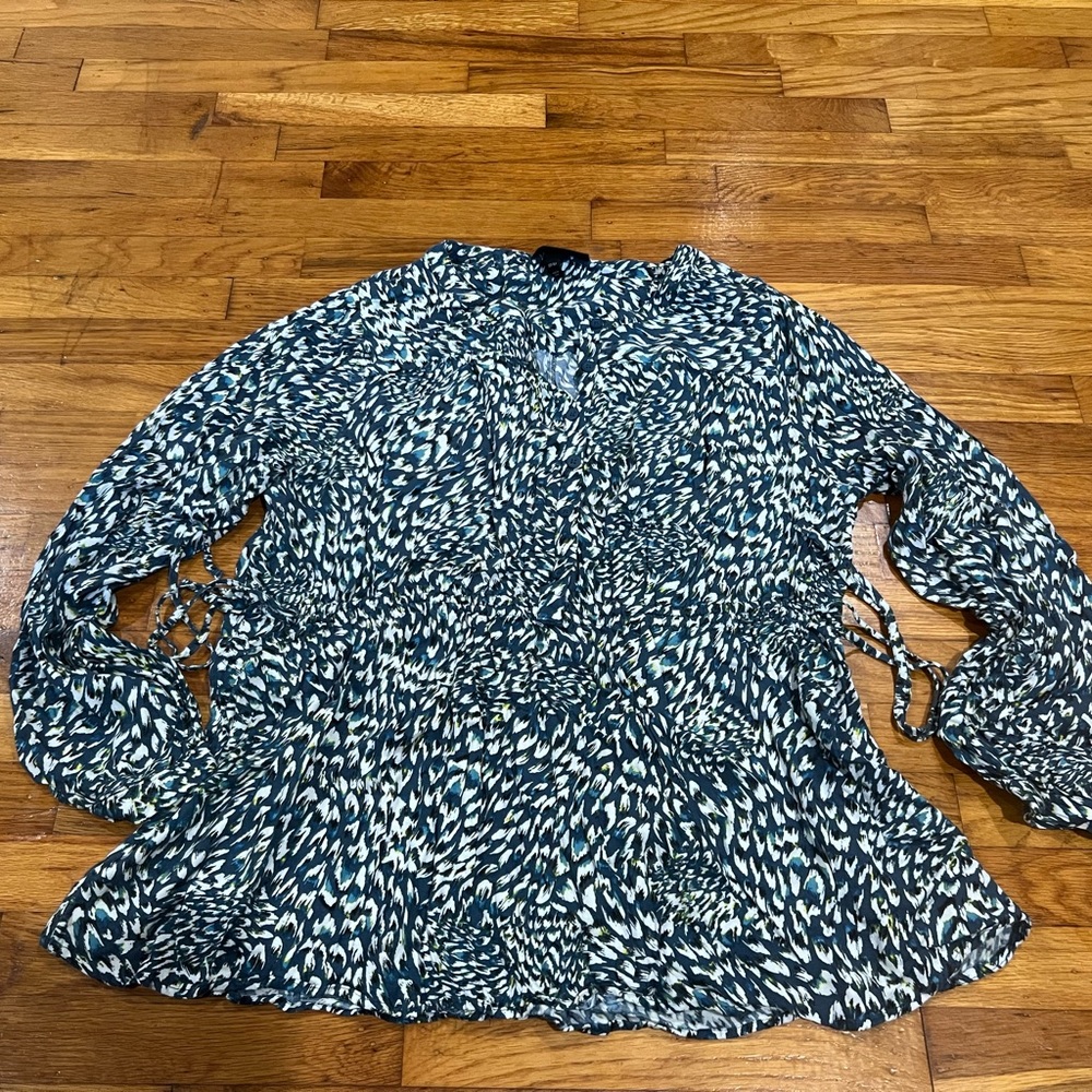 Lane Bryant Long Sleeve Soft Boho Chic Comfy Top, size 10/12